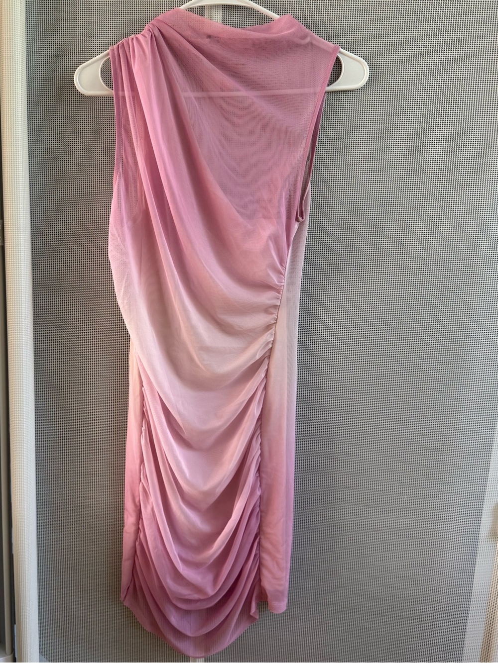 Zara Pink Ombre Mini Dress Size M